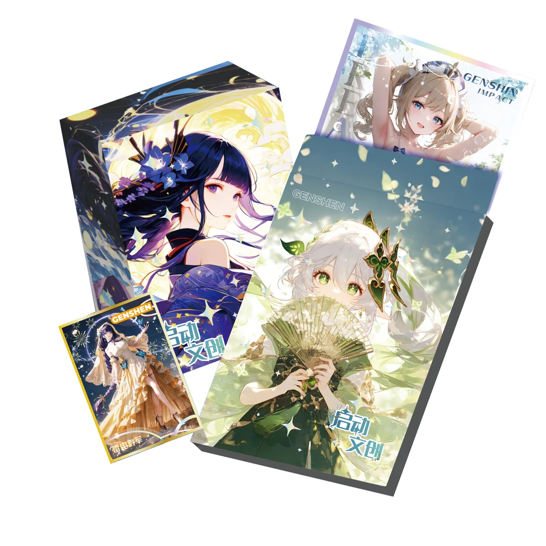 【启动文创】原神色纸第二弹 明卡可回