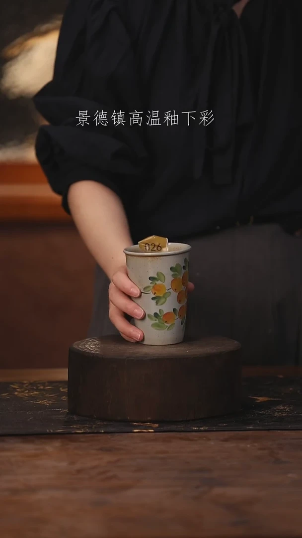 陶瓷景德镇高温釉下手绘陶瓷026