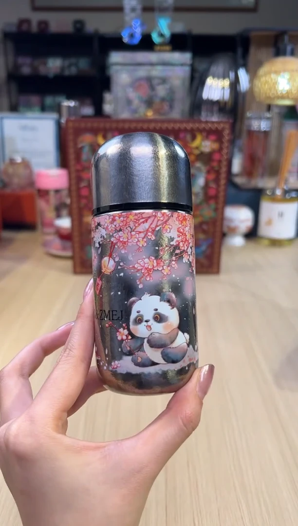 30造闵集 纯钛口袋杯 150mL（熊猫樱花）