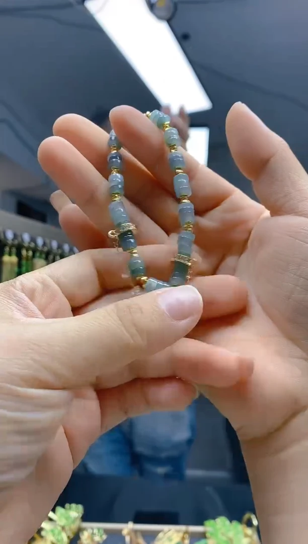 【闪购商品】翡翠耳饰合金0301翡翠手链