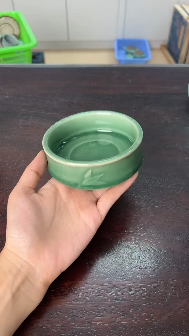 龙泉云间青瓷小米茶器