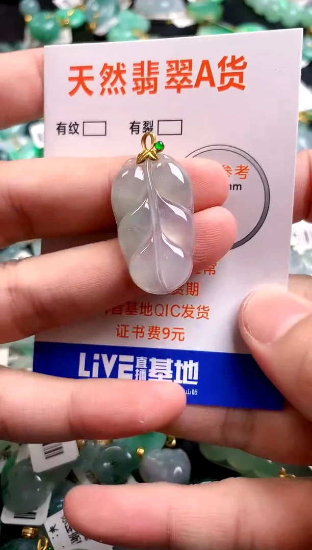 颈饰18K金镶嵌翡翠0483168463