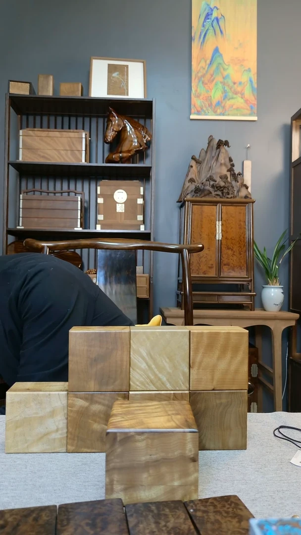 金丝楠小叶桢楠满花印章盒（士林典藏1*1）