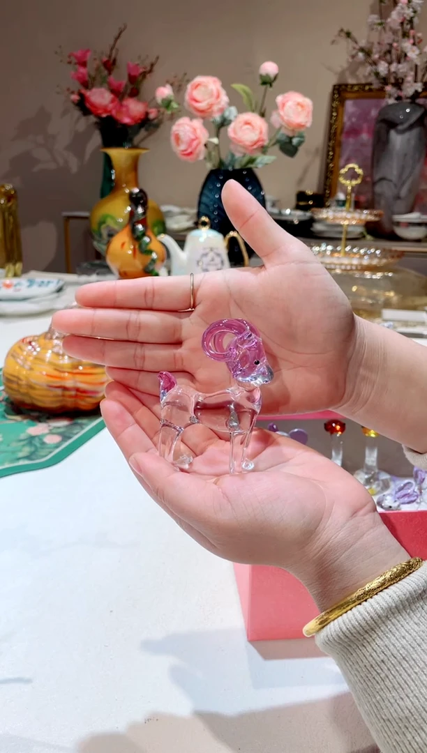【闪购商品】琉璃手工艺品   紫色羊