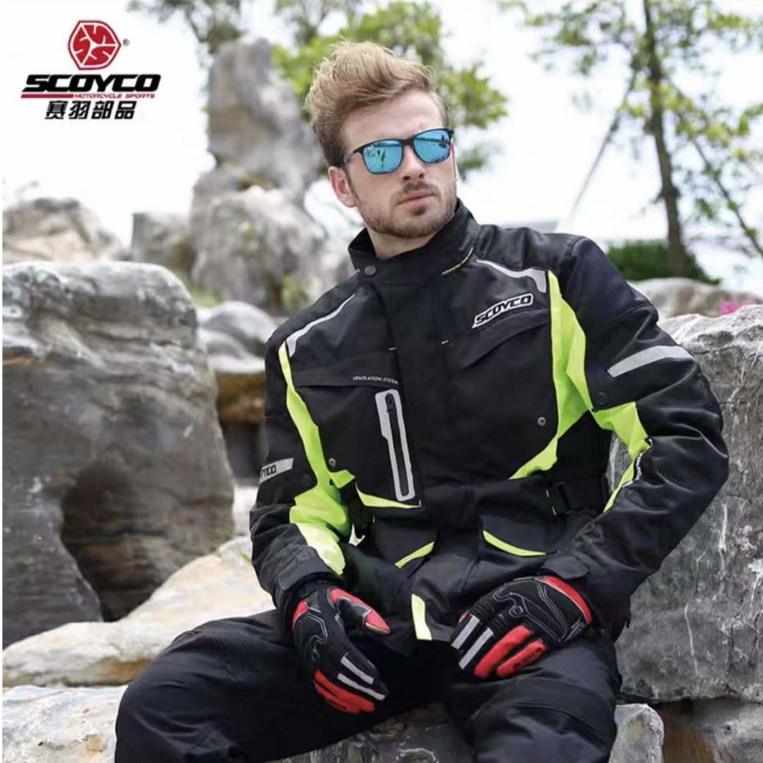 （大书）赛羽骑行服摩托车骑行装备冬季保暖戴护具四季骑行服上衣