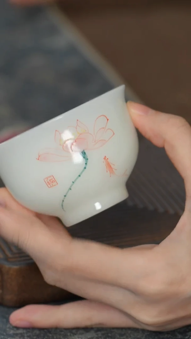【冰种璞玉莲花杯】【12西泠礼盒】