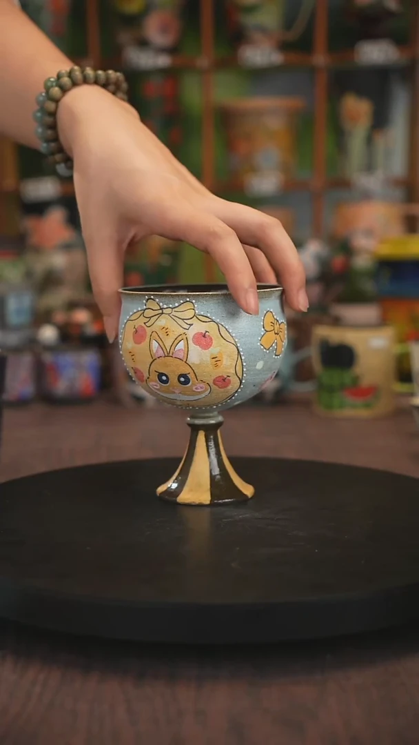紫砂油画手绘釉下彩