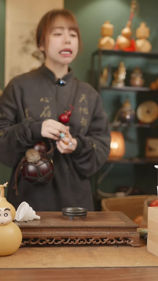 【闪购商品】180号精品天然大漆工艺防渗内胆酒葫芦~