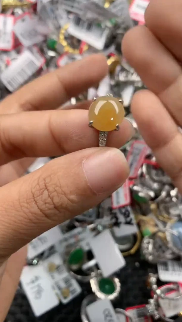 银S925镶嵌戒指翡翠333                6