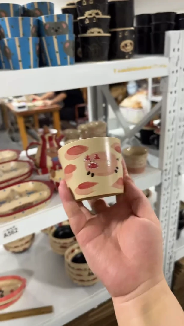 陶瓷猪猪杯子【十里高温釉下彩陶瓷】