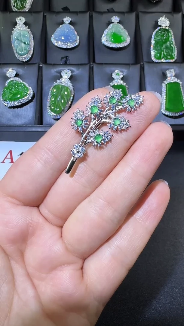 【闪购商品】翡翠吊坠(不含链)未镶嵌胸针