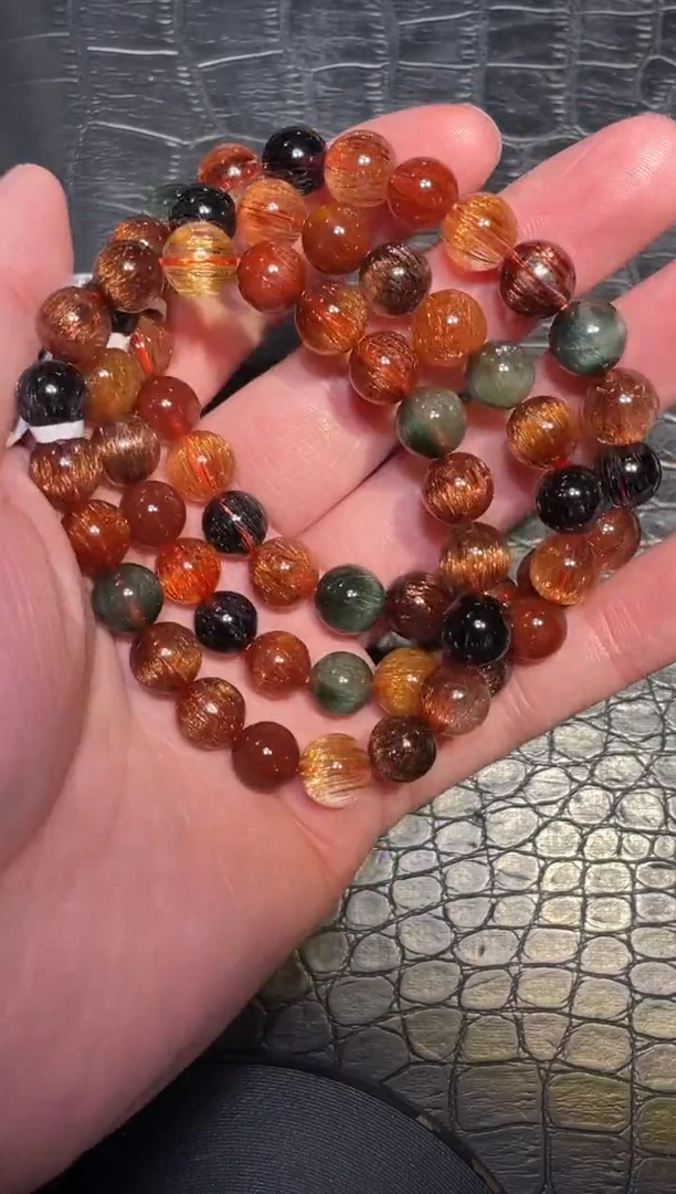 未镶嵌手链水晶单圈发晶多宝A9（多样性发其一）