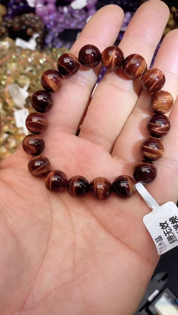 【闪购商品】水晶手链未镶嵌09 红虎眼10mm