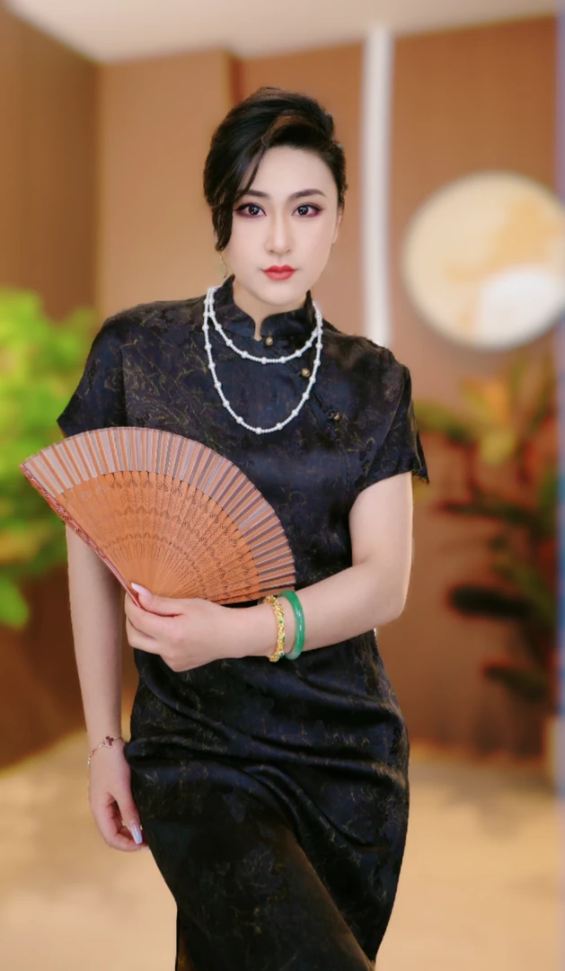 梦影双蝶｜夏季新款两面双穿改良款旗袍连衣裙2024B345大胜