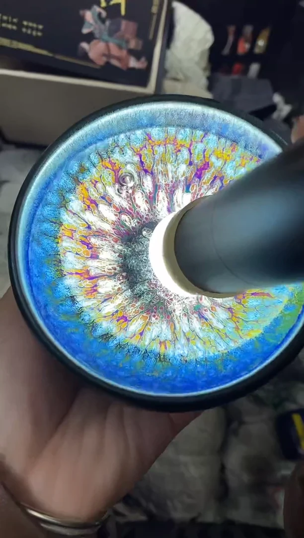 【闪购商品】茶盏空谷幽兰 盏三疯建盏茶器