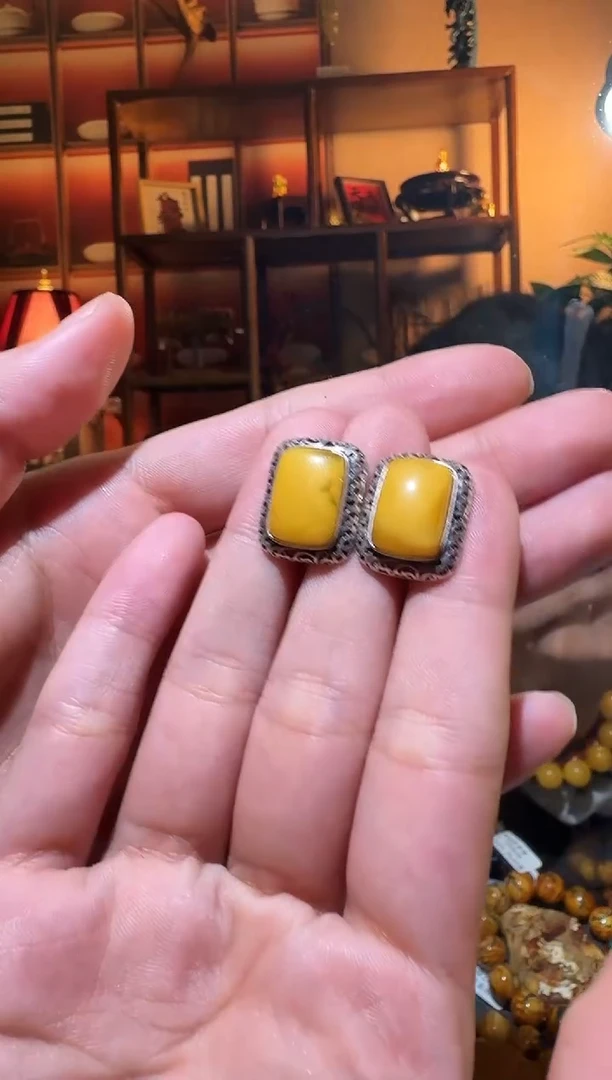 蜜蜡颈饰银S925镶嵌2613选择多样性发货其中一件