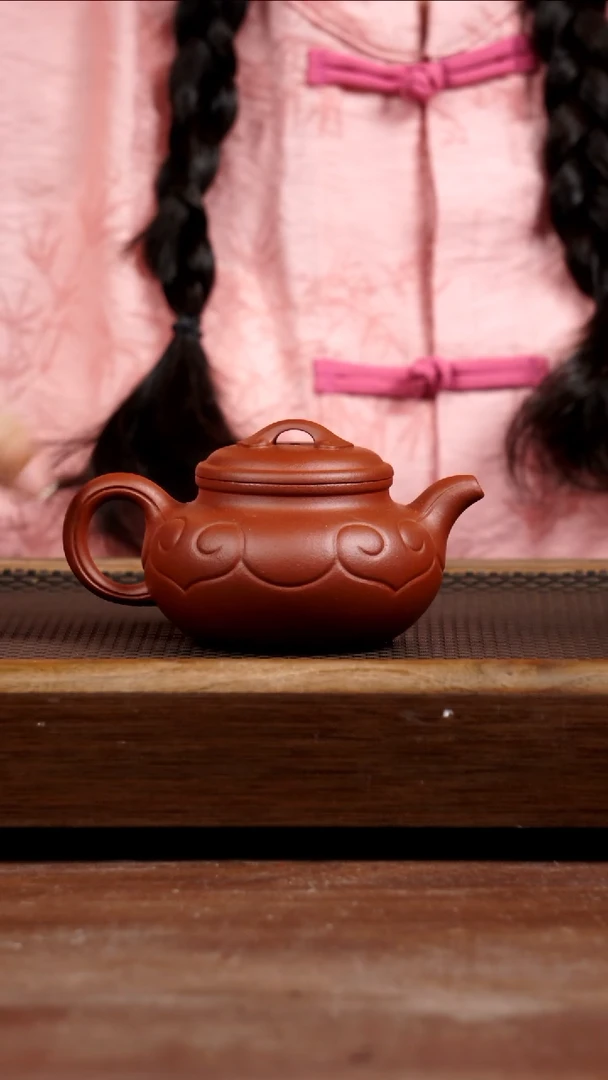 茶壶紫砂红沉香如意仿古220CC