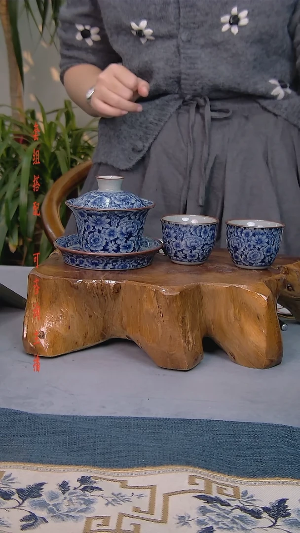 简装家用款3件套 白瓷陶瓷茶具