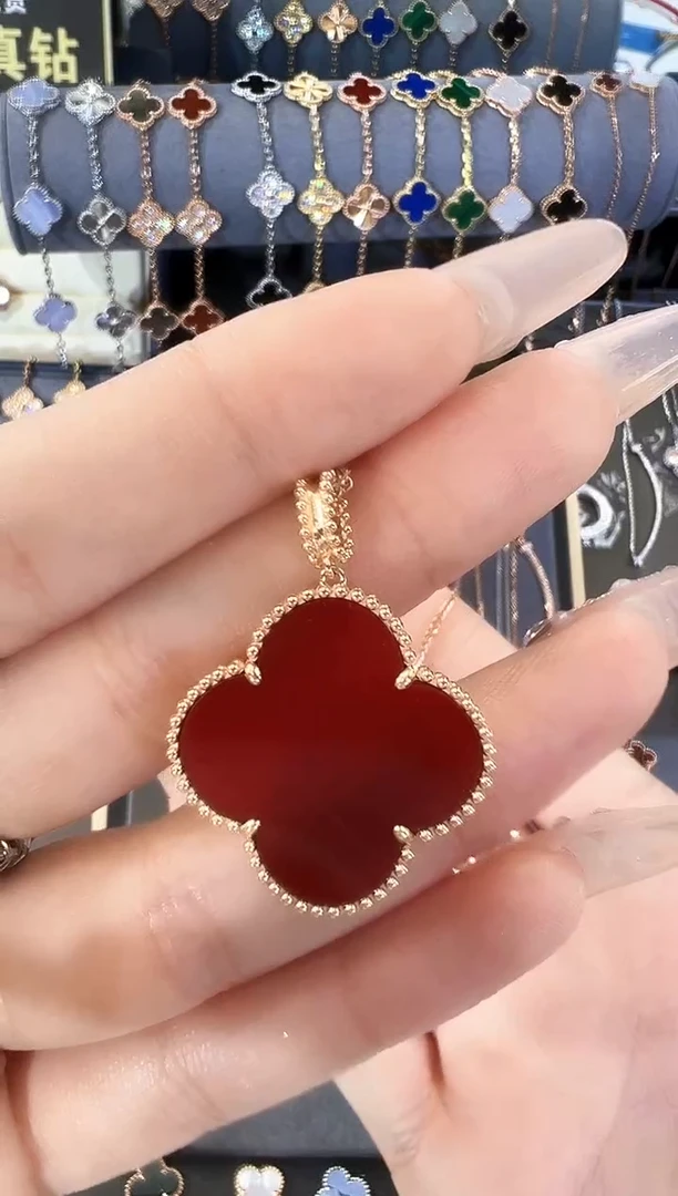 【闪购商品】玛瑙/玉髓吊坠(不含链)18K金镶嵌吊坠