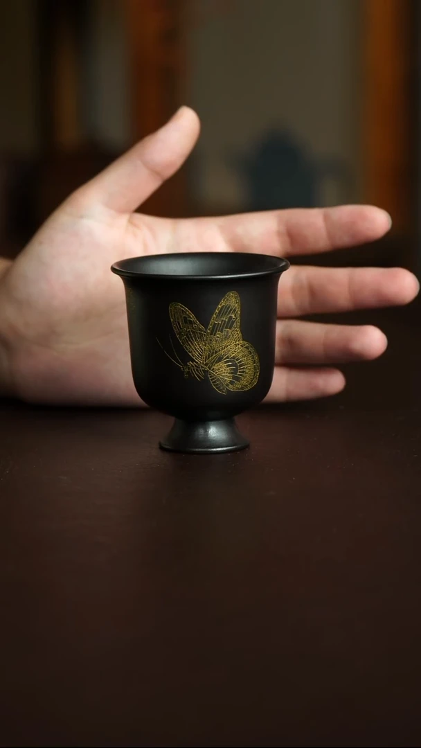 茶杯紫砂31号宜兴原矿紫砂作品