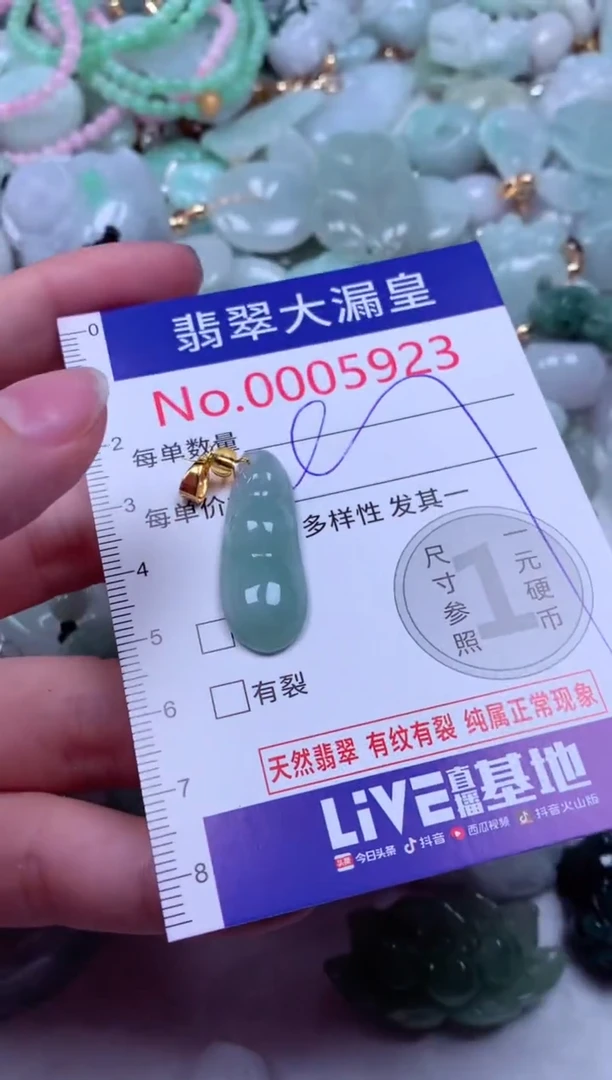 吊坠(不含链)未镶嵌翡翠5923