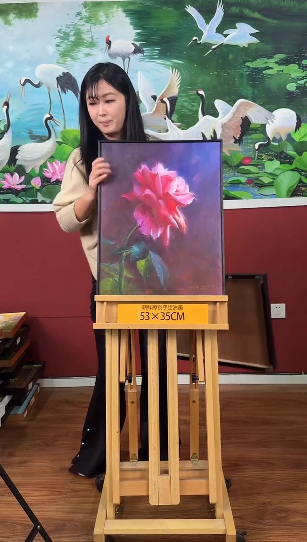 油画【42号】约53*35cm丨朝鲜原创纯手绘孤品油画丨顺丰包邮