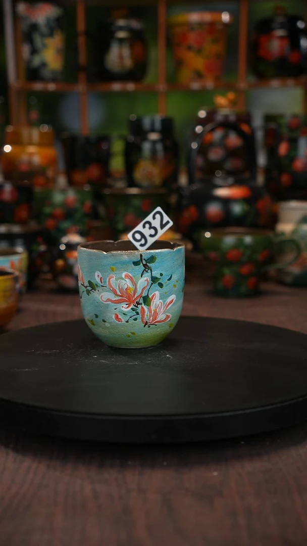 油画 手绘釉下彩932