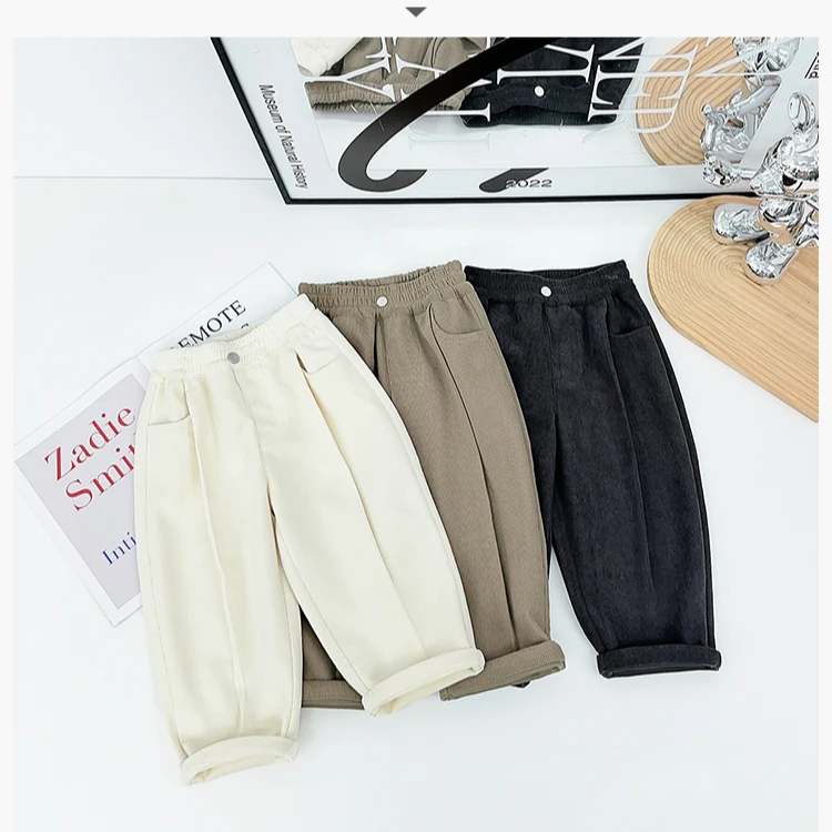 男童裤子春秋款儿童休闲裤2025秋新款秋装 BQ25796Y 悠悠童话童装