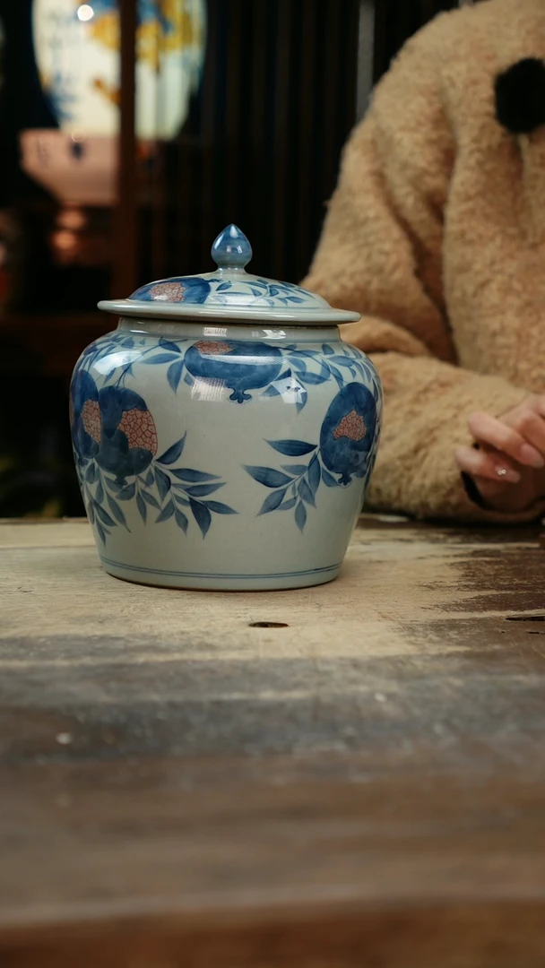 【闪购商品】瓷片景德镇纯手工釉下彩精品花瓶