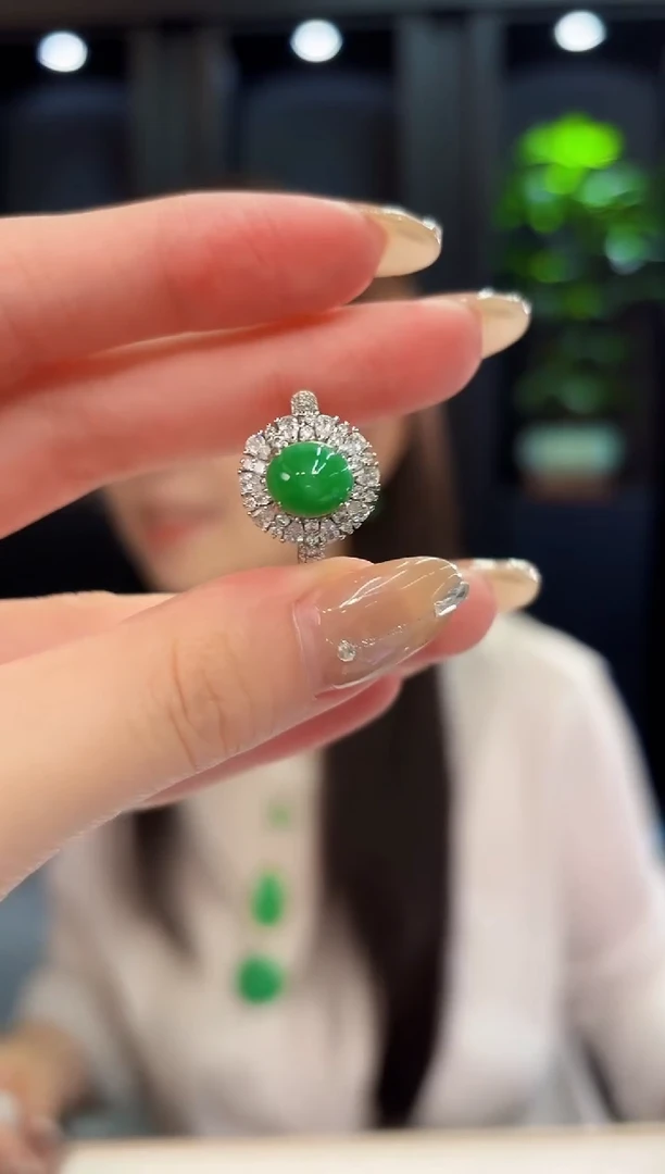 翡翠戒指未镶嵌缅料A货/多样性发货/一件