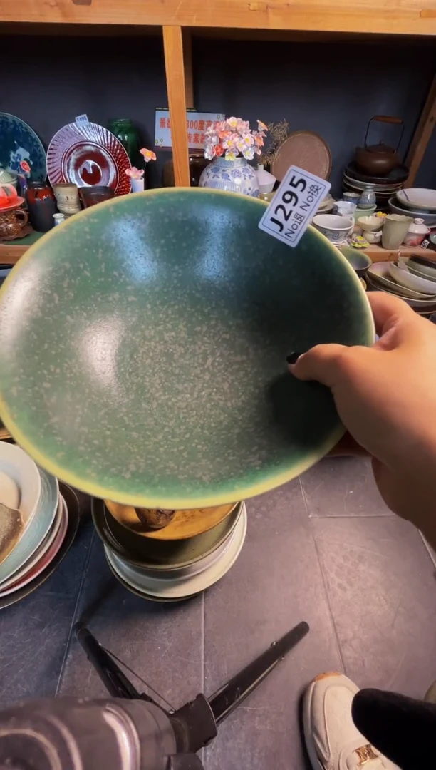 瓷片笨*Fj195美人醉球形碗福利