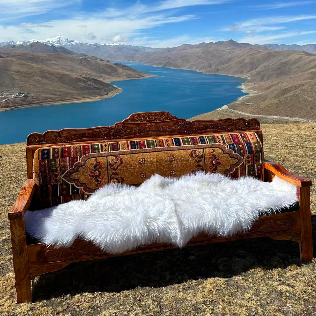 高原雪域羊皮双拼 三人沙发 床垫 地毯