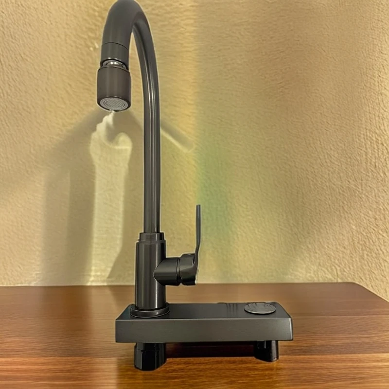 网红瀑布水槽更换替换底座改装抽拉水龙头厨房洗菜盆菜盆水龙头