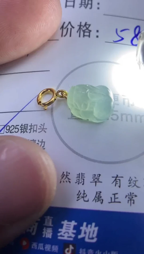颈饰银S925镶嵌翡翠多样性发其中一件