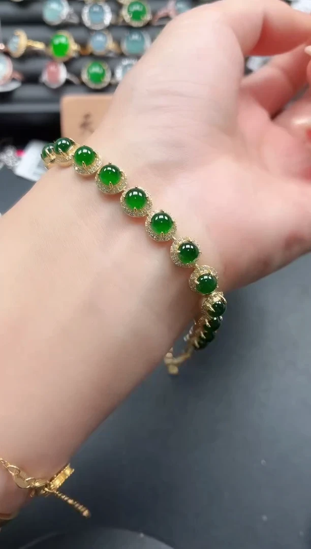 银S925镶嵌戒指翡翠11111