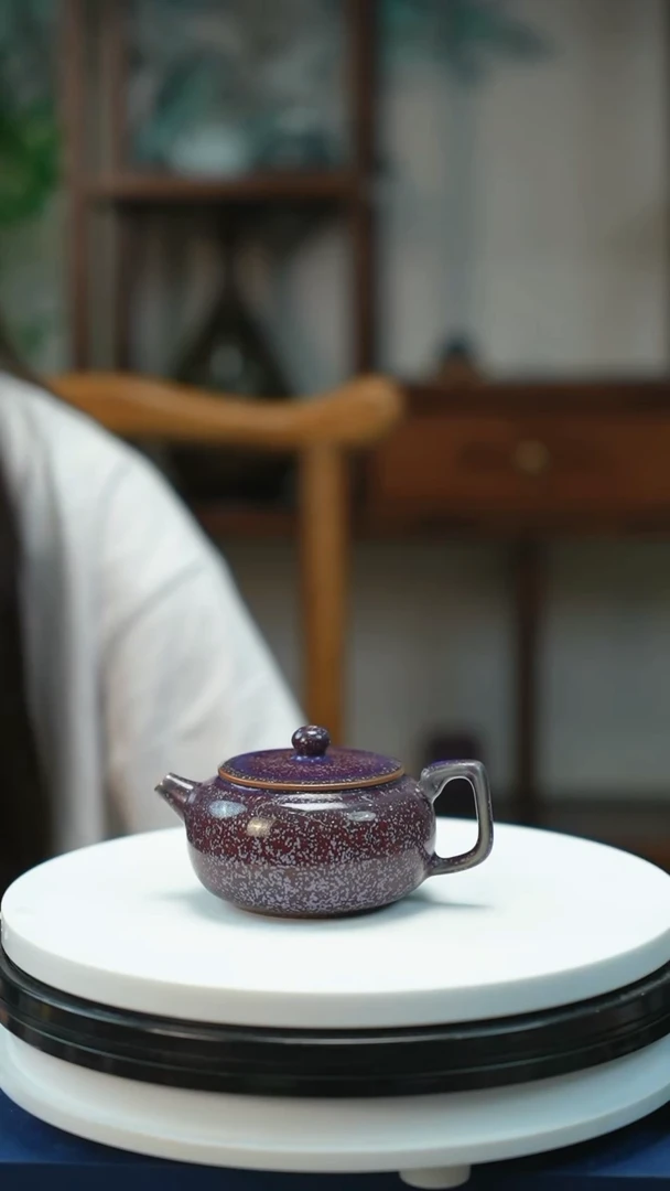 壶钧瓷仿生壶柿饼壶