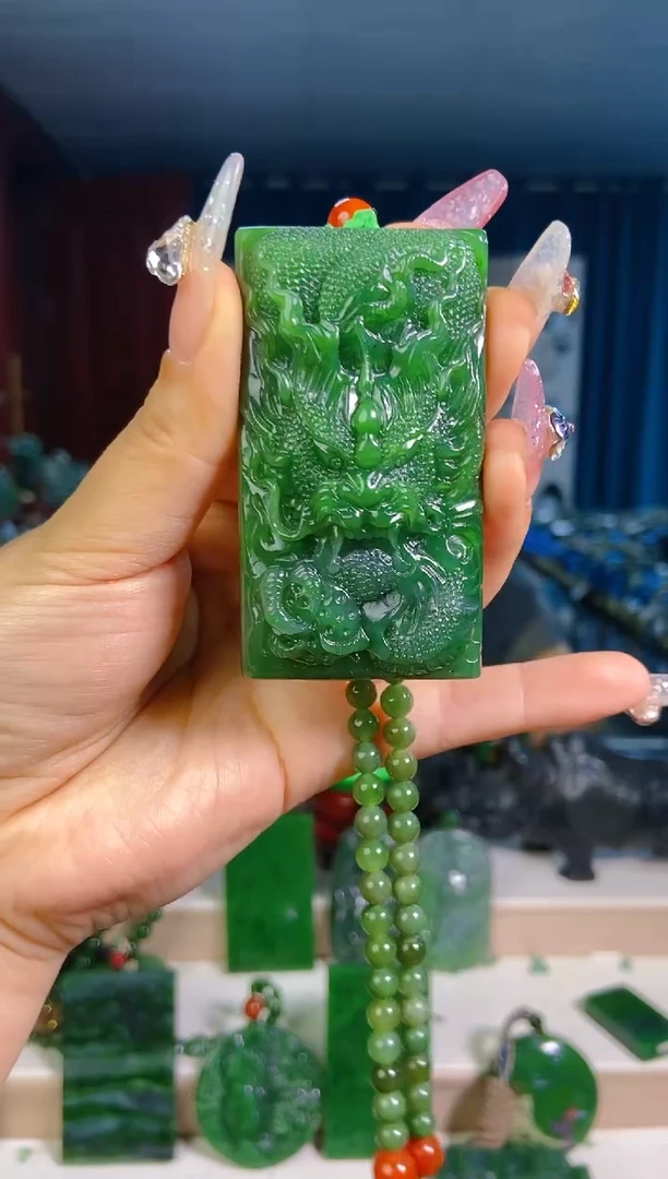 和田玉未镶嵌挂件1