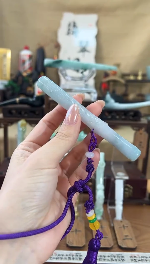 天然缅甸A货翡翠过滤烟嘴（三用款）