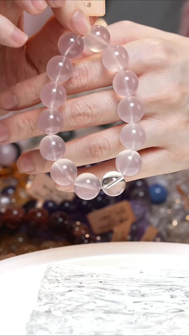 未镶嵌手串水晶粉水晶手串·DD0025NOV053L339