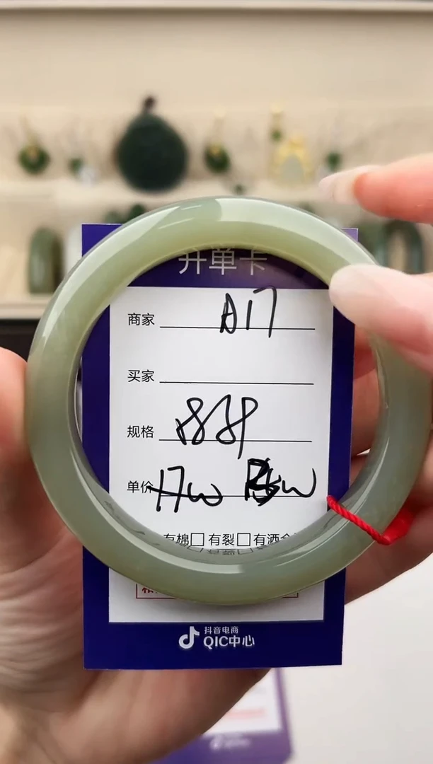 未镶嵌手镯和田玉微色差A17