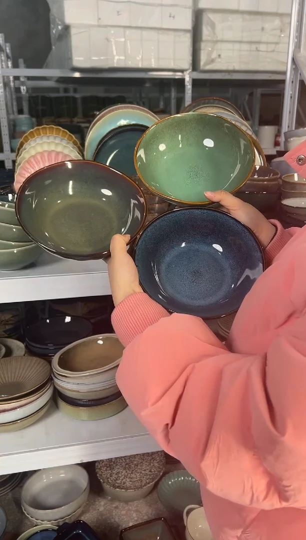 陶瓷外贸尾货瑕疵满20包邮X3 菜碗组合