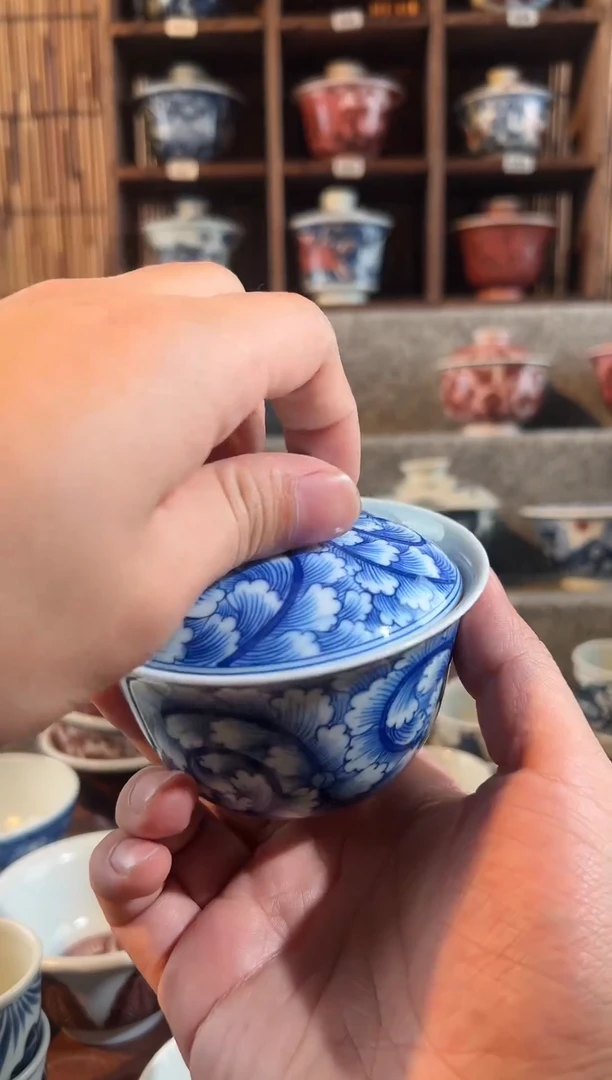 【闪购商品】天禄言瓷花卉产值盖碗