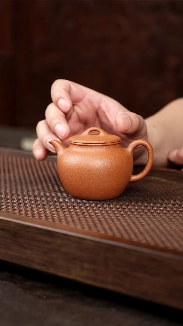 茶壶紫砂红黄泥高莲子