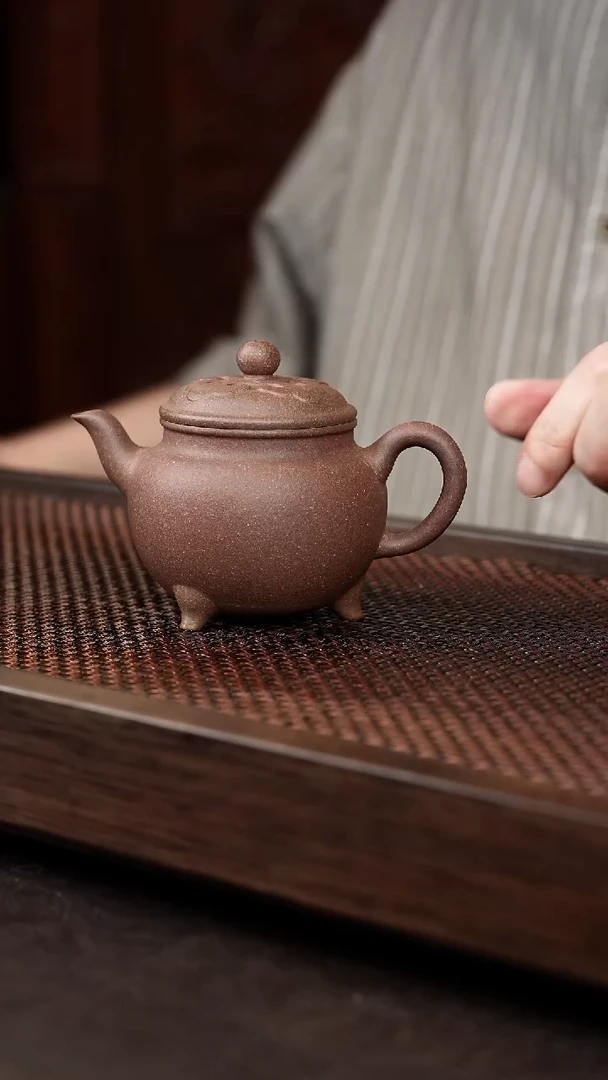 茶壶紫砂岩中泥大彬如意