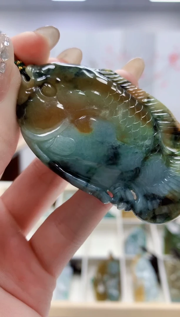 未镶嵌定制翡翠5028jw-毛货挂件29