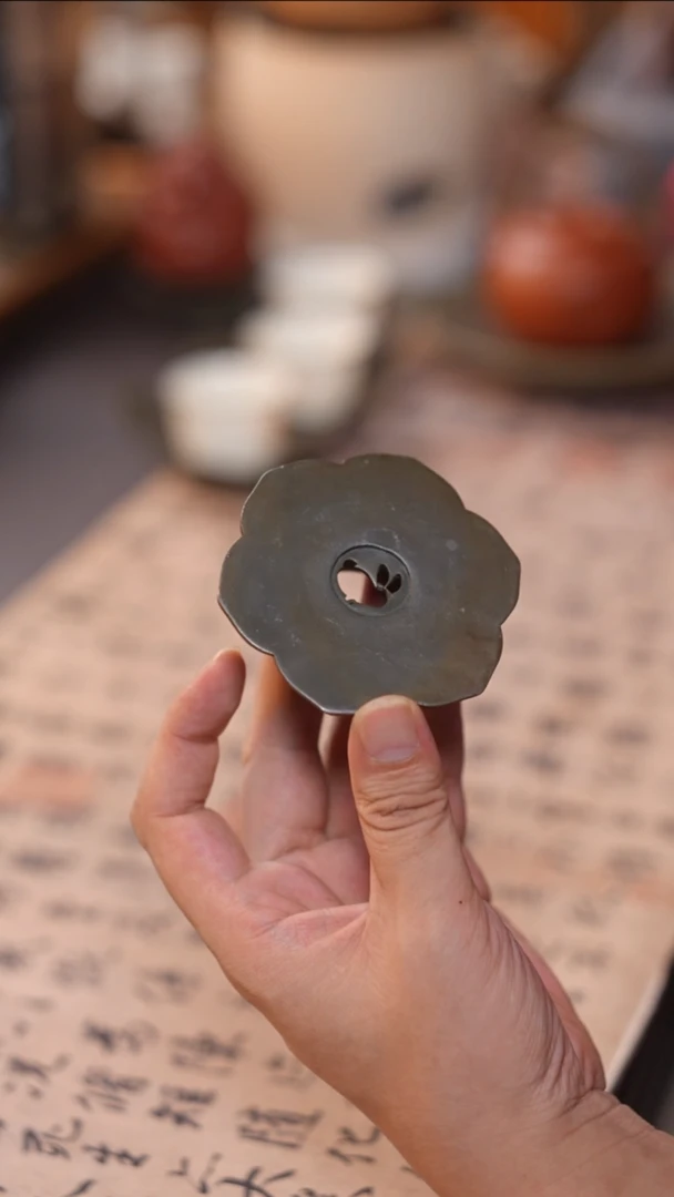 茶具锡一人饮兔子盖置