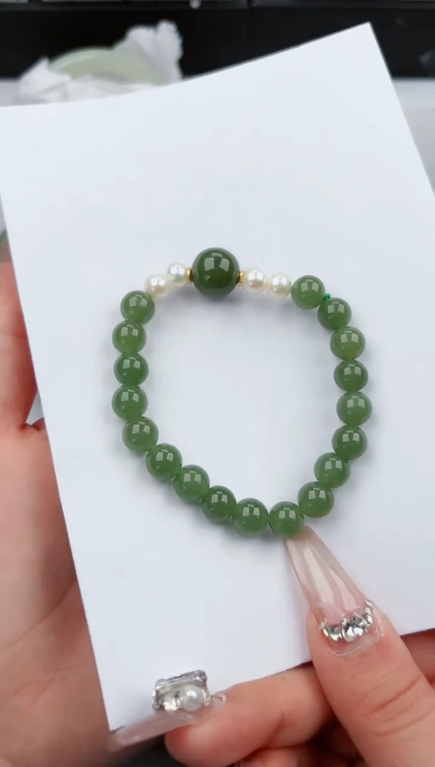 【闪购商品】和田玉手链未镶嵌146微色差T555