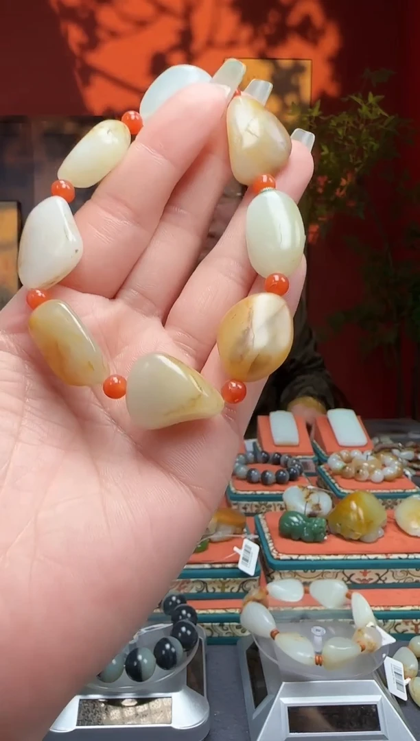 【闪购商品】和田玉手串未镶嵌手串51克