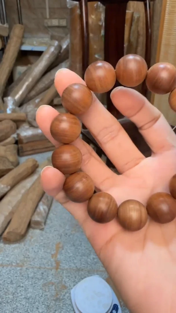 檀香木手串/手链1.6黑肉虎皮纹沉水