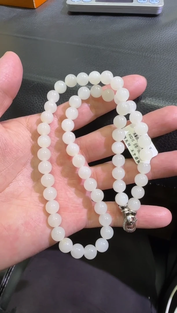 未镶嵌手串和田玉天泰白玉妈妈链（产地直发）